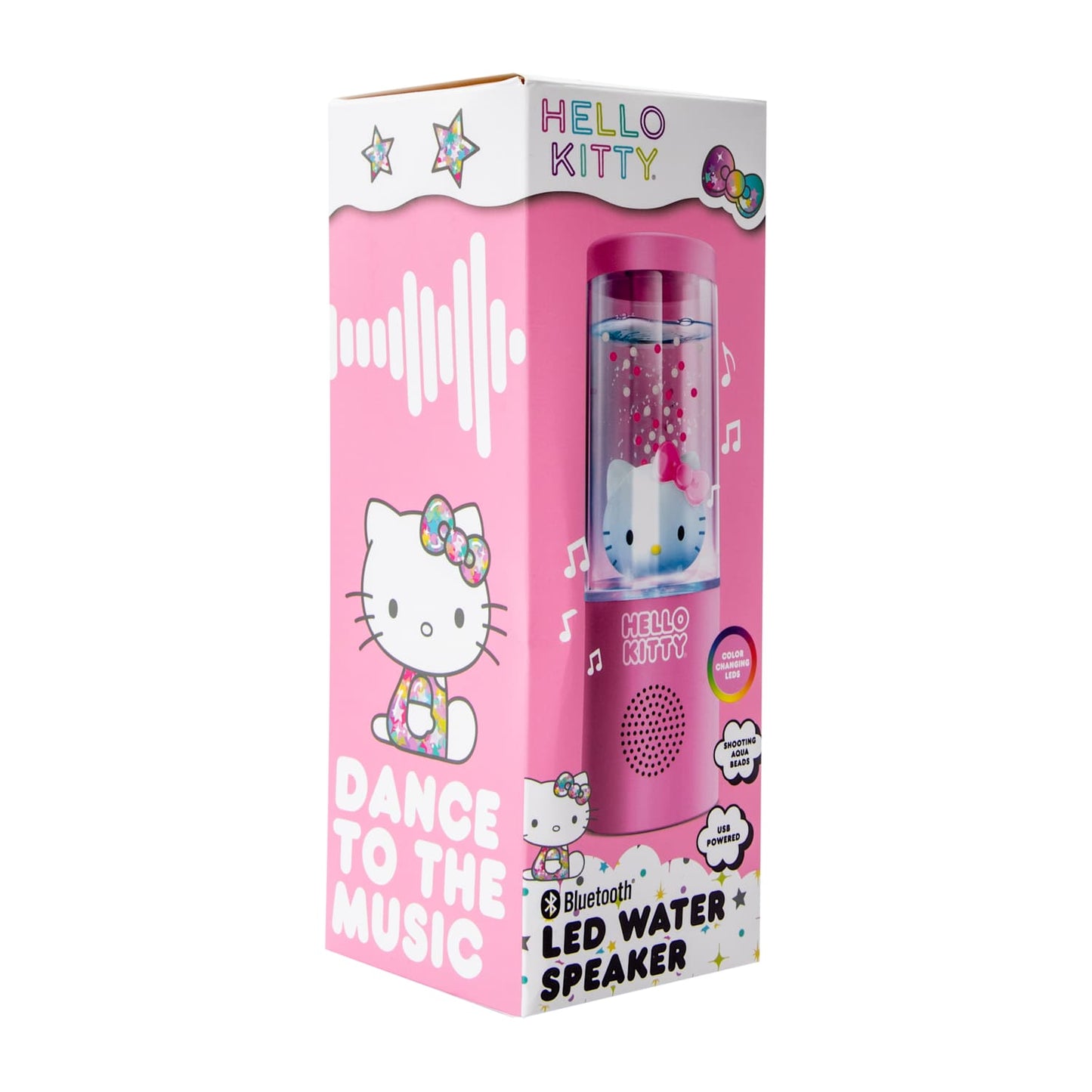 Bocina con led y fuentes danzantes Bluetooth Hello Kitty (El agua baila)