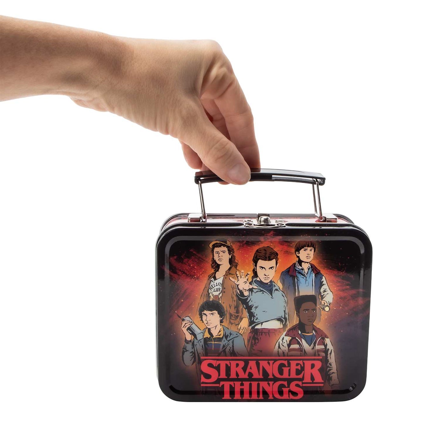 Stranger Things mini loncherita de metal con gomitas en forma de Waffle eleven