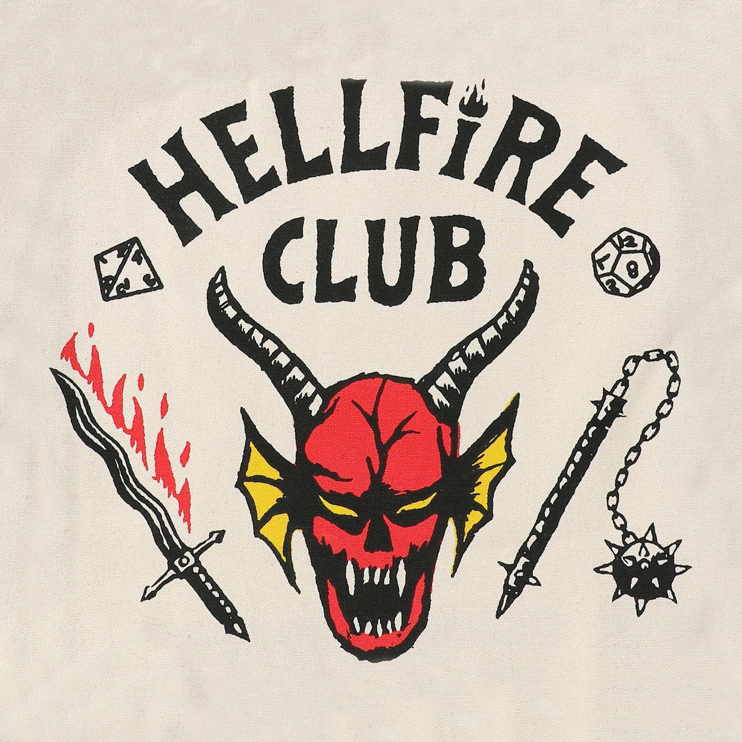 Stranger Things tote manta Hellfire club