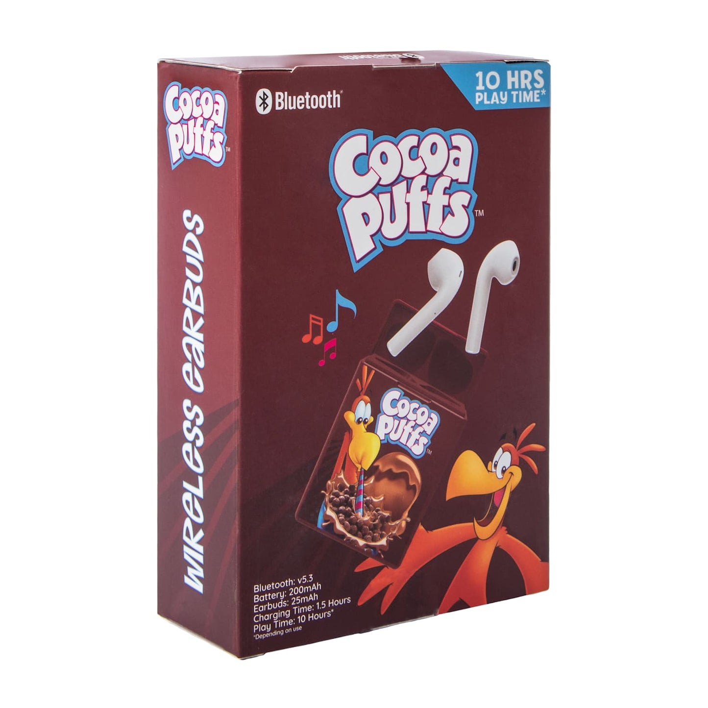 Audífonos inalámbricos earbuds con Estuche Recargable Cocoa Puffs