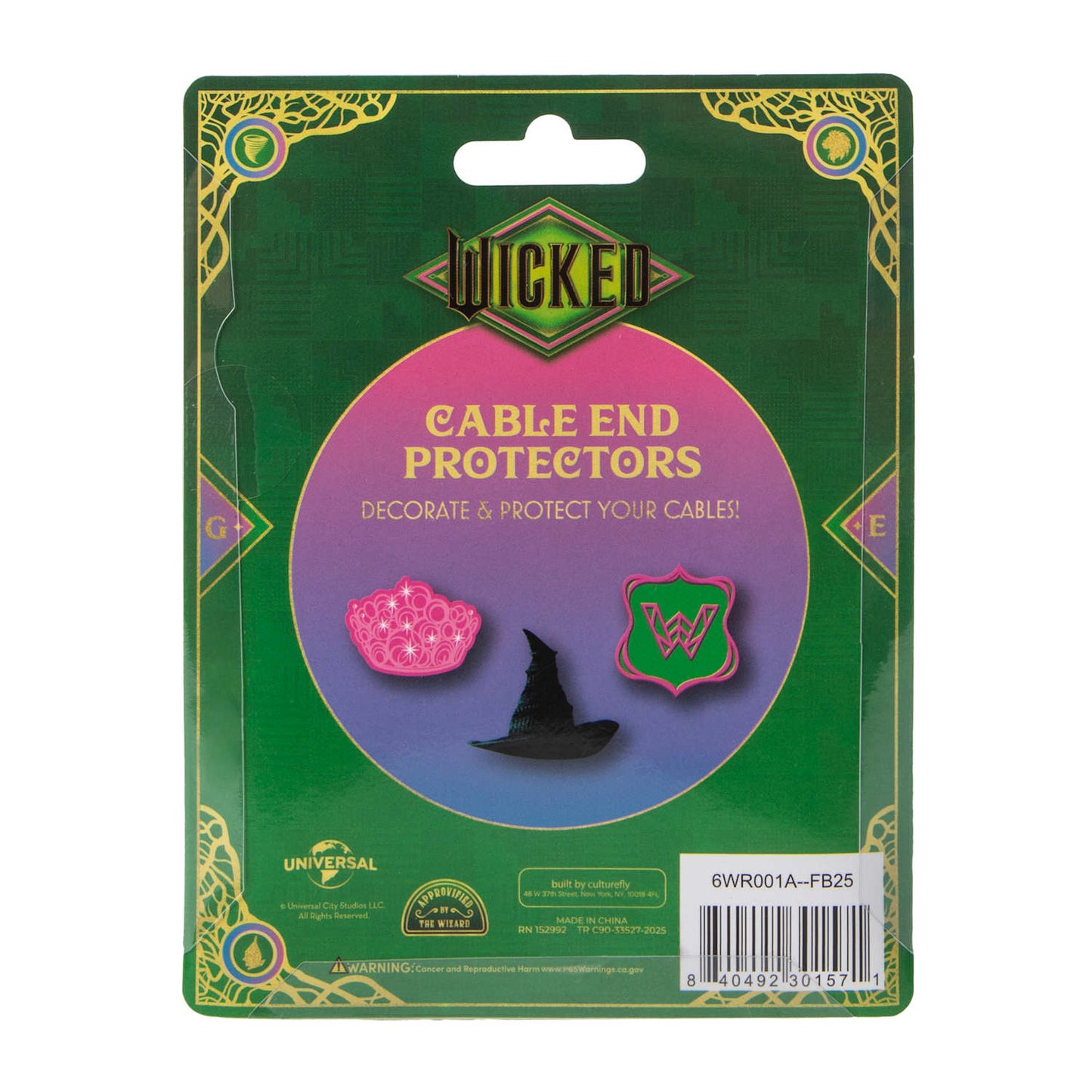 Wicked set de charms identificadores de cables protector de puntas