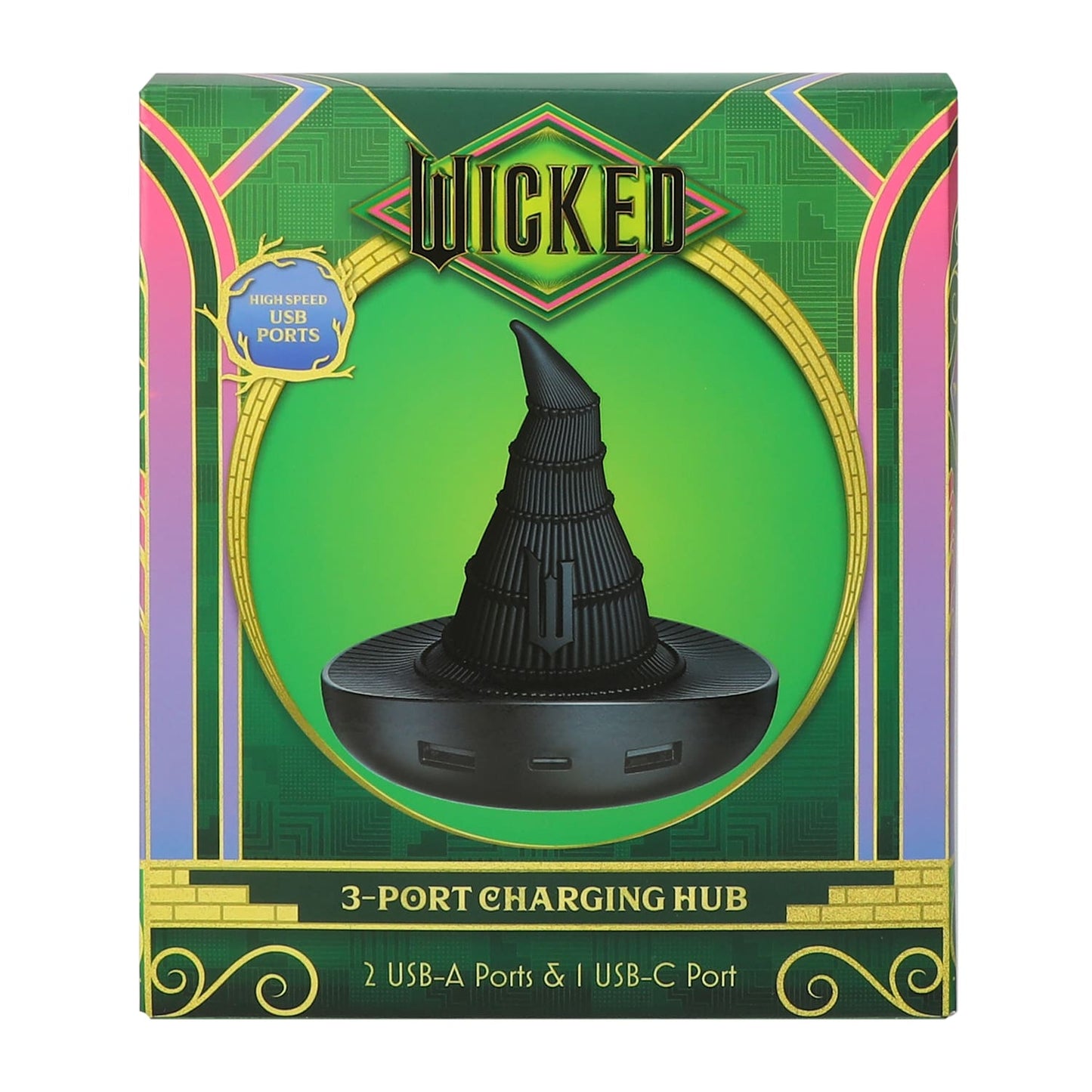 Wicked cargador de 3 puertos Elphaba