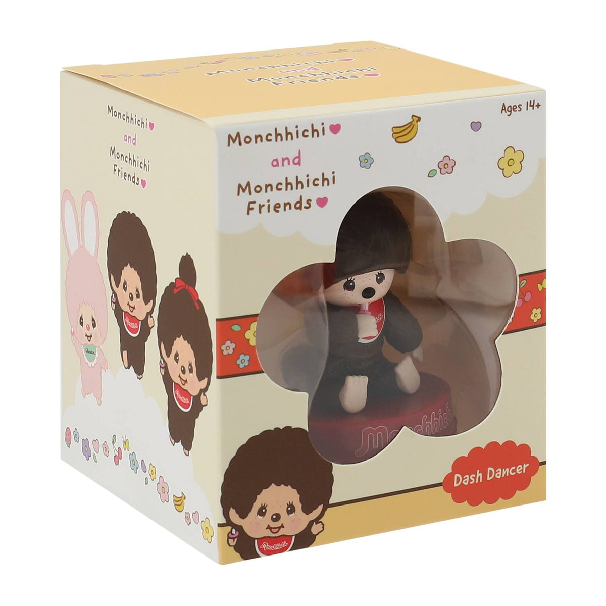 Monchhichi Figurin de plástico  cms aprox Dash Dancer tipo bobble-head