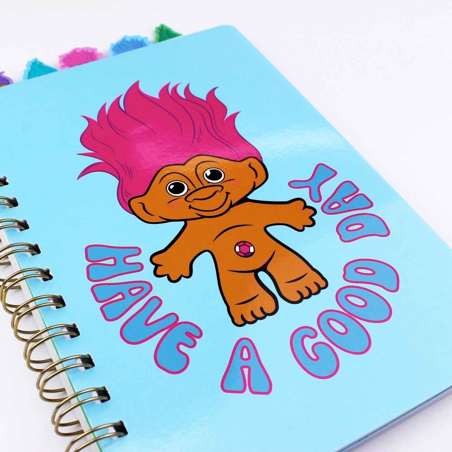 Libreta cuadernito bolsillo forma francesa Trolls x Cakeworthy