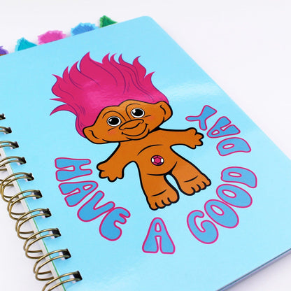 Libreta cuadernito bolsillo forma francesa Trolls x Cakeworthy