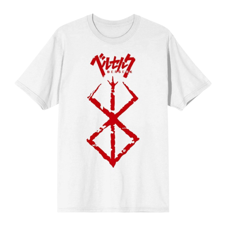 Playera Adulto Berserk Crunchyroll Bioworld blanca