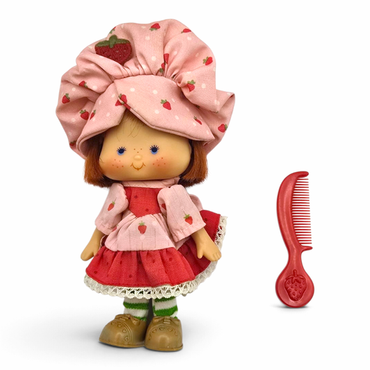 Muñeca Vintage Reacondicionada 💕 Pre-Loved Segunda Mano Rosita Fresita / Strawberry Shortcake #2 (Podría tener accesorios genéricos)