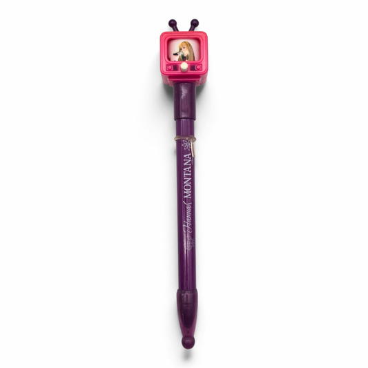 Plumas giratorias TV vintage Hannah Montana Coleccionables Magenta (podría no pintar por la edad, se le puede cambiar el cartucho)
