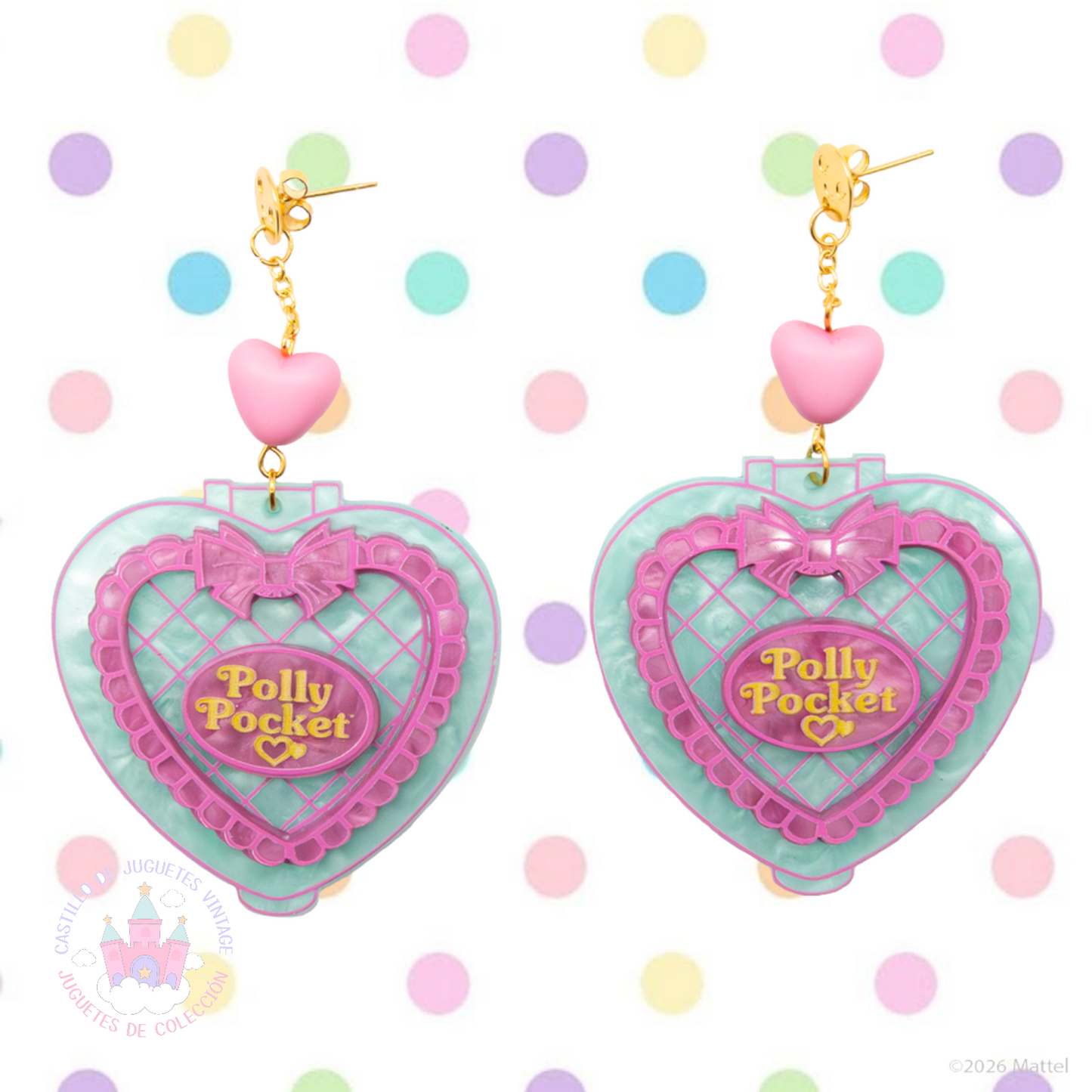 Aretes acrílicos Polly Pocket Whatever!