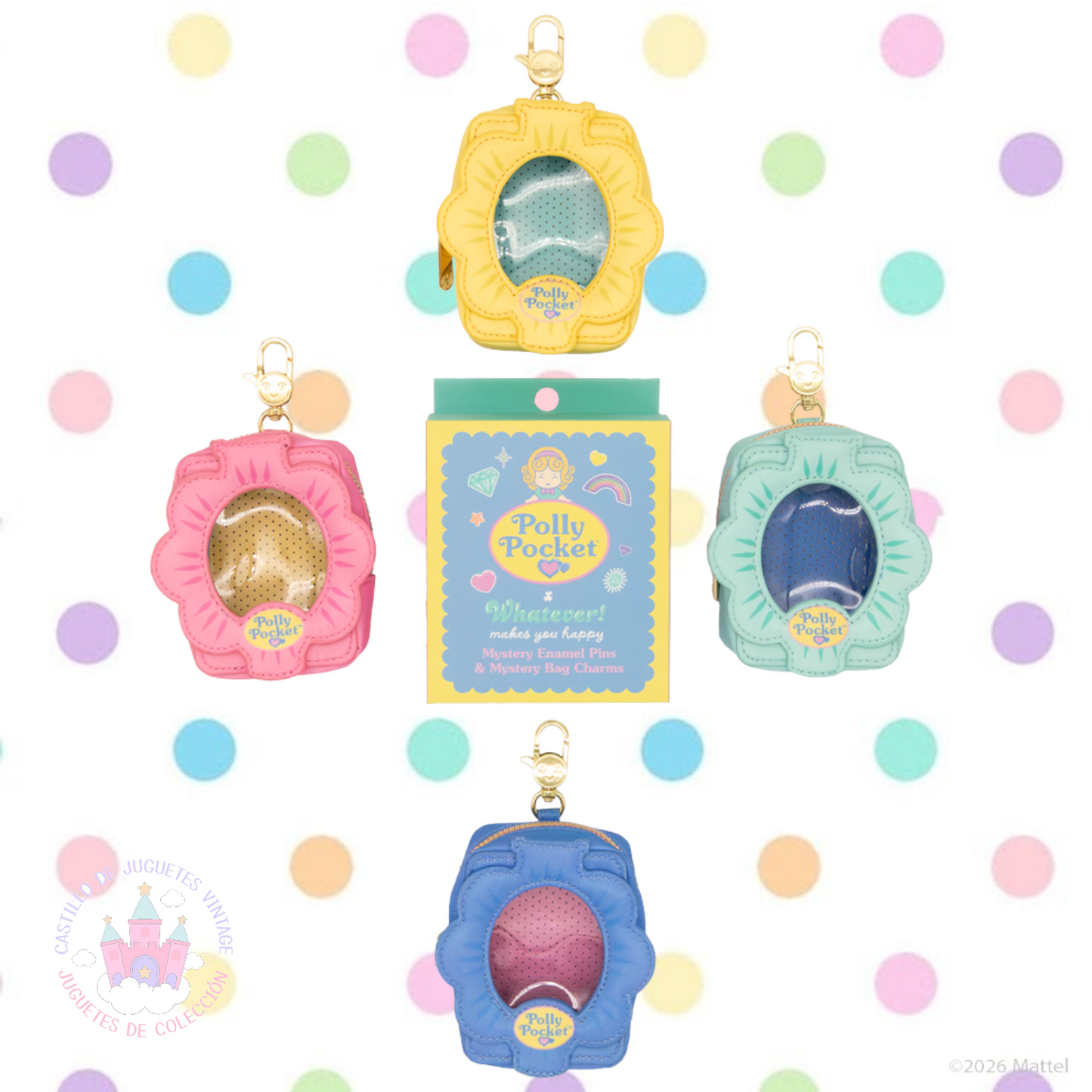 Charm bolsita sorpresa. Con Pin (al Azar) Polly Pocket Whatever makes you happy