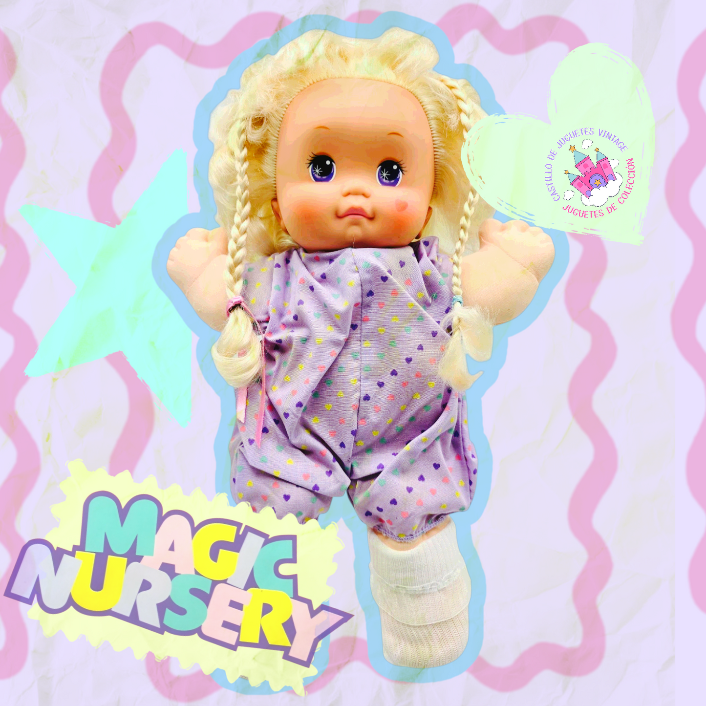 🎀🍼Pre-loved Magic Nursery Mattel Vintage Reacondicionada (Segunda mano, leer descripción) 80s 90s