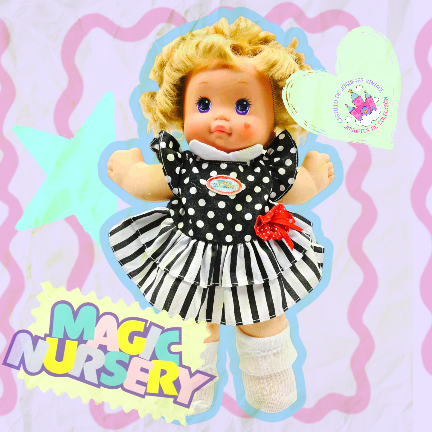 🎀🍼Pre-loved Magic Nursery Mattel Vintage Reacondicionada (Segunda mano, leer descripción) 80s 90s