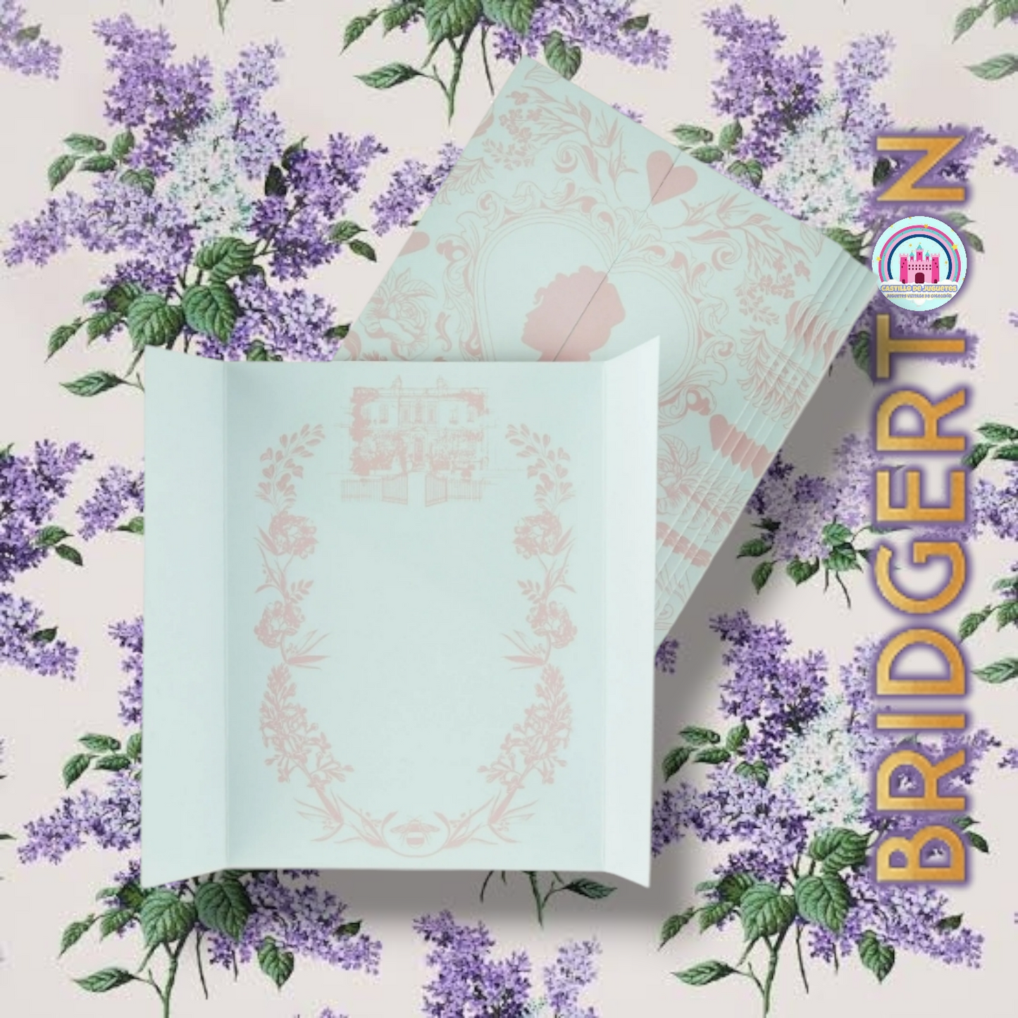 Bridgerton colección Netflix set de invitaciones (6 de cada artículo) total 30 piezas