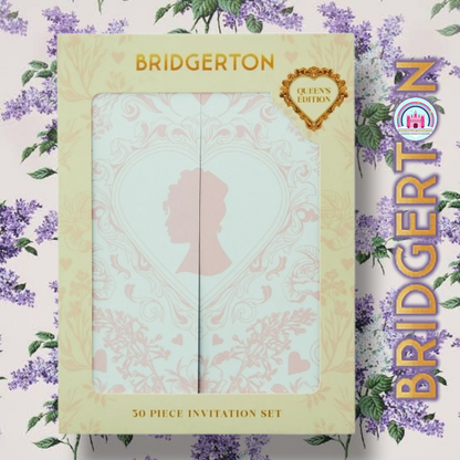 Bridgerton colección Netflix set de invitaciones (6 de cada artículo) total 30 piezas