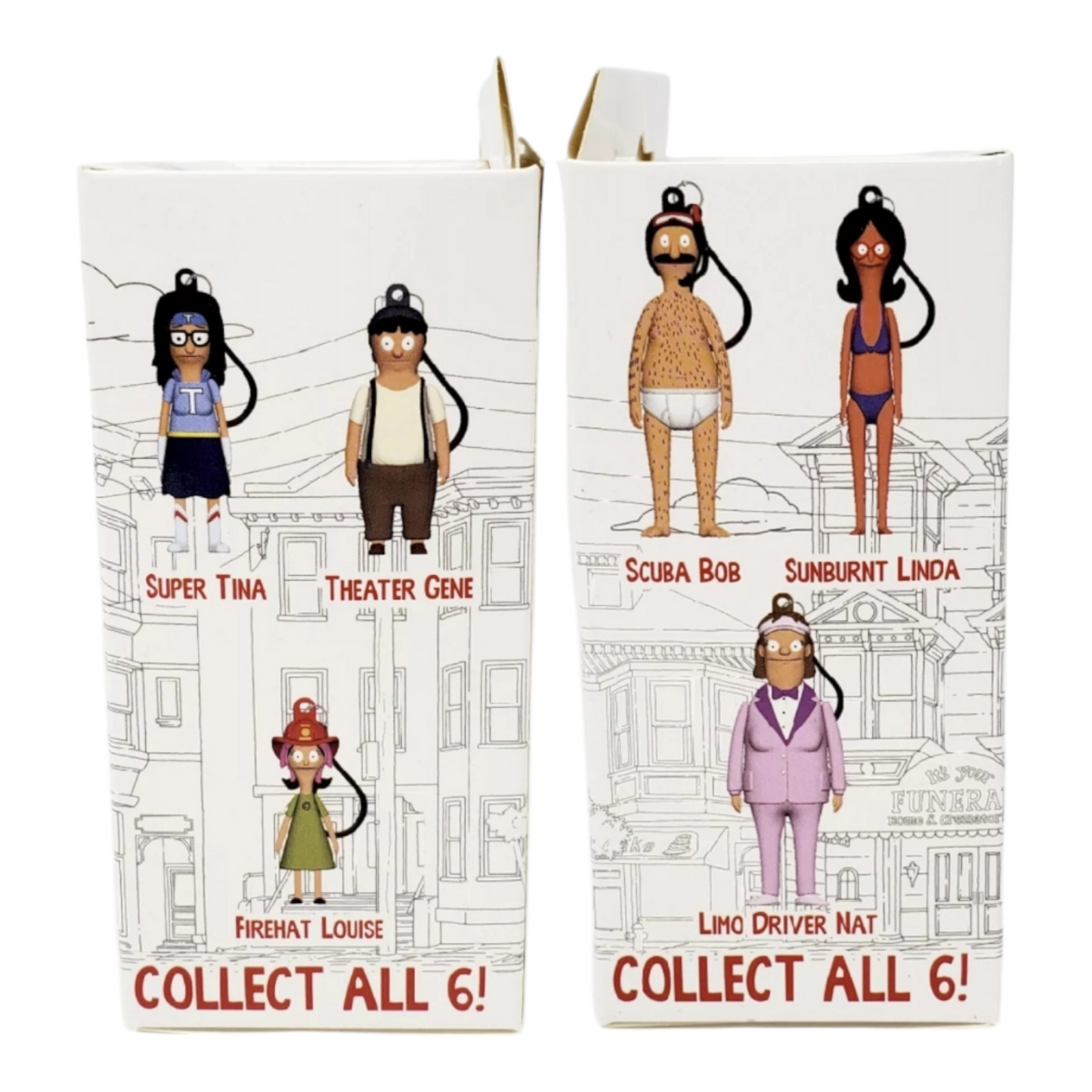 Bob's Burgers Dangles Llavero Figura Sorpresa. Una pieza. Blind Box.