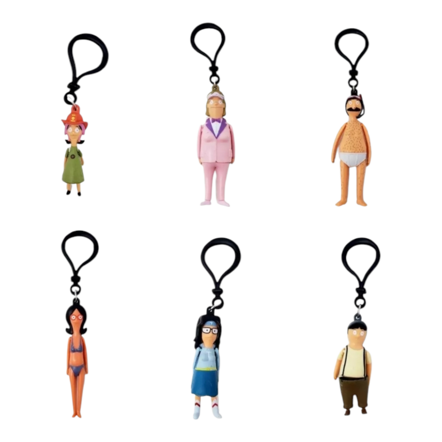 Bob's Burgers Dangles Llavero Figura Sorpresa. Una pieza. Blind Box.