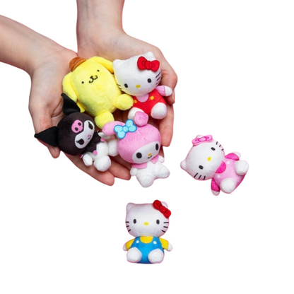 Set 6 pz Micro teenies Hello Kitty and friends 7.7 cms Peluche miniatura