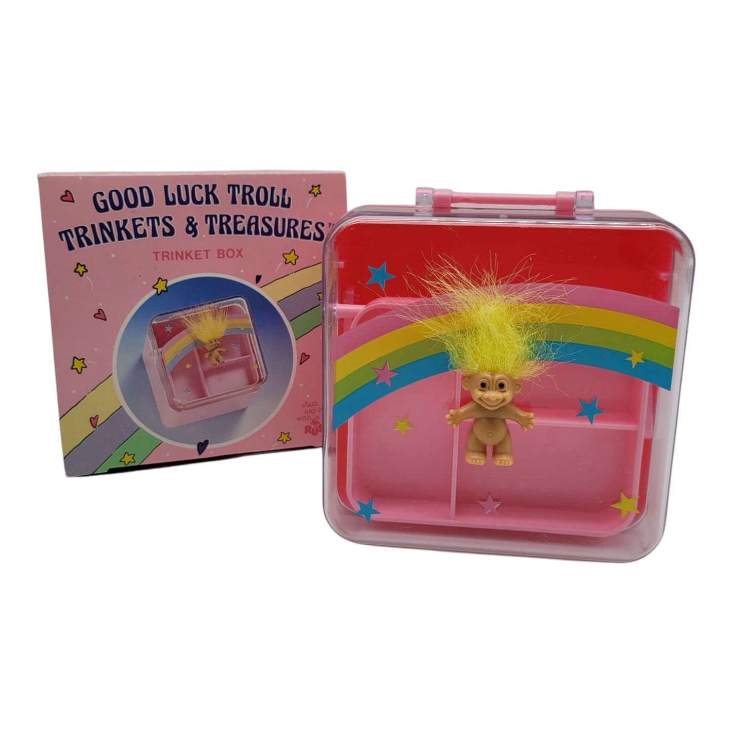 Joyero de Trolls Russ Vintage original nuevo trinket box
