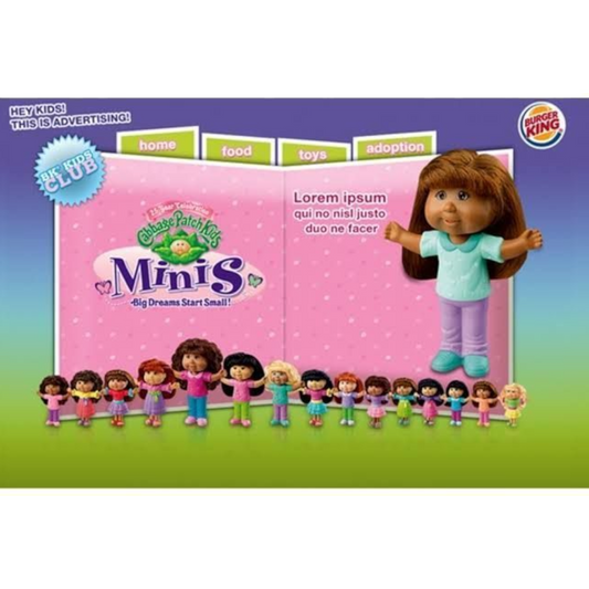 Cabbage Patch Kids MINI muñeca Burger King año 2007