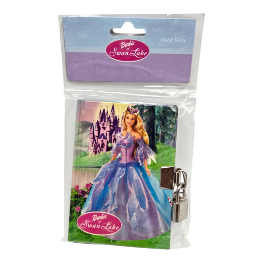 Diario de Bolsillo vintage años 2000s Barbie Lago de los Cisnes (pequeño con candado)