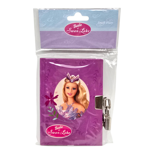 Diario de Bolsillo vintage años 2000s  Barbie Lago de los Cisnes (pequeño con candado)