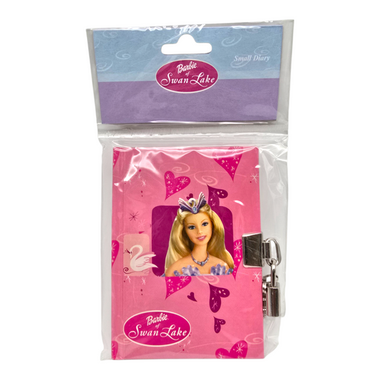 Diario de Bolsillo vintage Barbie Lago de los Cisnes (pequeño con candado)