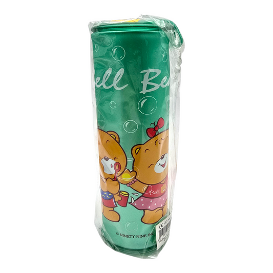 Bell Bear Estuche vintage Ninety-nine Papelería vintage Nuevo años 90s Vinyl aperlado verde