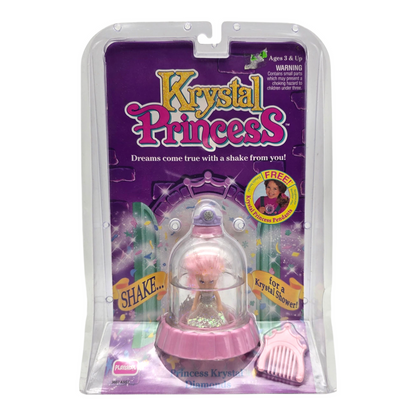 Krystal Princess Playskool Vintage Cúpulas de agua con glitter Capelo