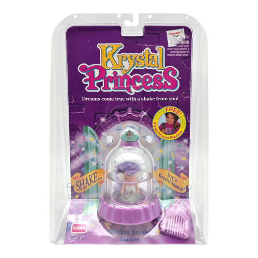 Krystal Princess Playskool Vintage Cúpulas de agua con glitter Capelo