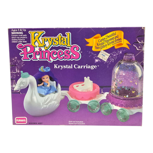 Carruaje Krystal Princess Playskool Vintage para Cúpulas de agua (no incluye muñecas, solo carruaje)
