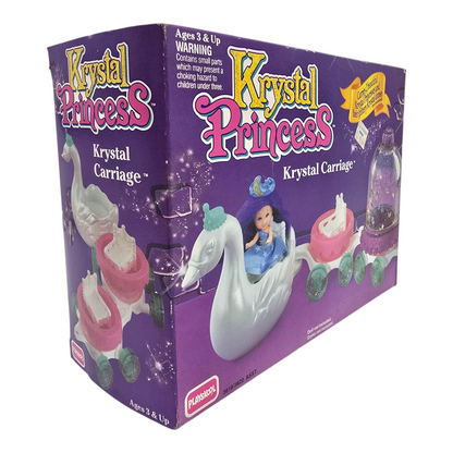 Carruaje Krystal Princess Playskool Vintage para Cúpulas de agua (no incluye muñecas, solo carruaje)