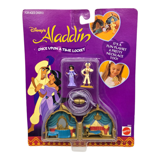 Disney Once upon a time locket Tipo Polly Pocket Vintage Aladdin