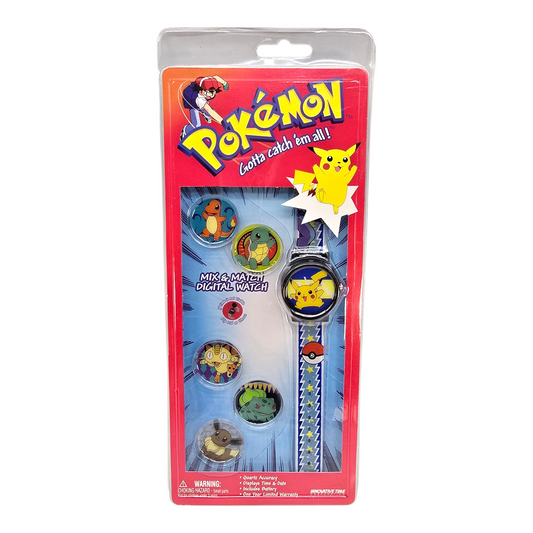 Reloj Pokémon vintage con piezas intercambiables. Necesitan baterías seguramente