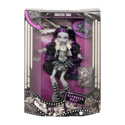 ⚠️Caja maltratada⚠️ Monster high Reel drama reproduction año 2025 Clawdeen (muchos detalles estéticos en caja por viaje) ideal si coleccionas fuera de caja. Ver fotos.