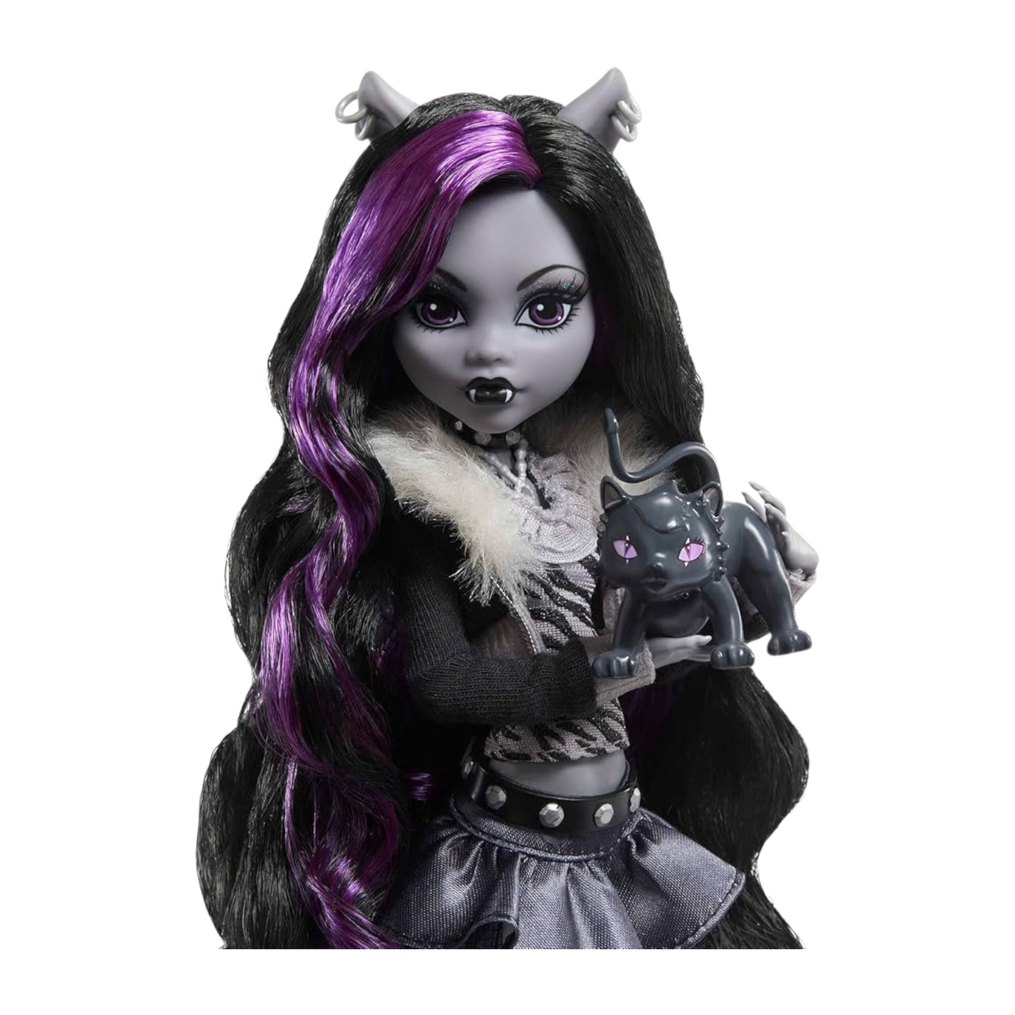 ⚠️Caja maltratada⚠️ Monster high Reel drama reproduction año 2025 Clawdeen (muchos detalles estéticos en caja por viaje) ideal si coleccionas fuera de caja. Ver fotos.