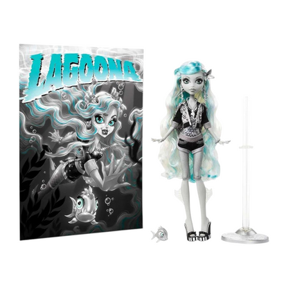 Monster high Reel drama reproduction año 2025 Lagoona (ligeros detalles estéticos en caja por viaje)