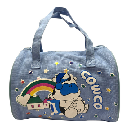 Bolsita vintage Cowco Gusanito azul genérico vaca