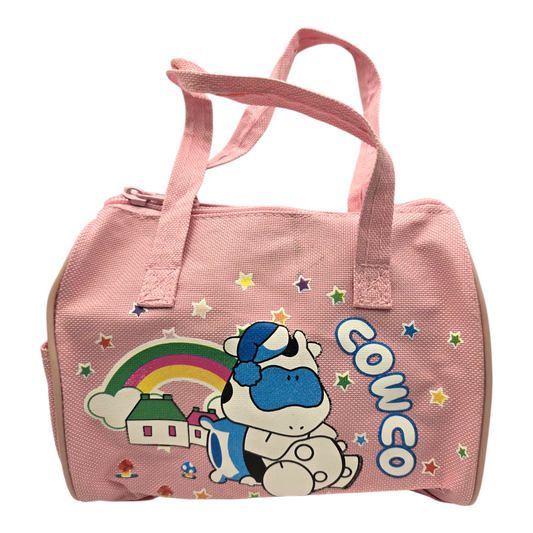 Bolsita vintage Cowco Gusanito rosa genérico vaca