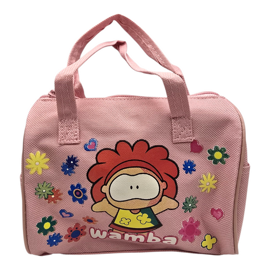 Bolsita vintage Cowco Gusanito rosa genérico Wamba