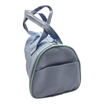 Bolsita vintage Cowco Gusanito azul genérico Wero 16x14cm aprox