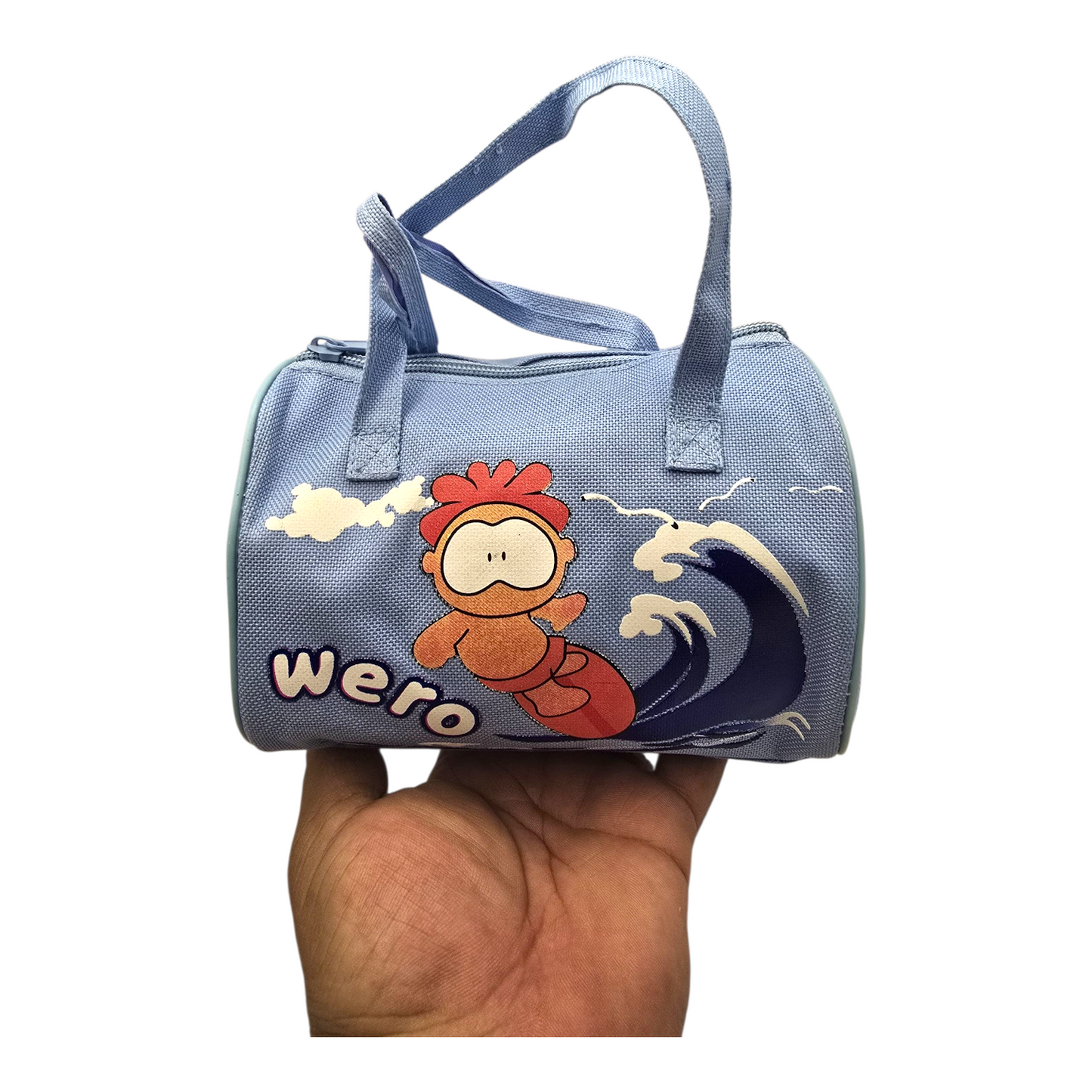 Bolsita vintage Cowco Gusanito azul genérico Wero