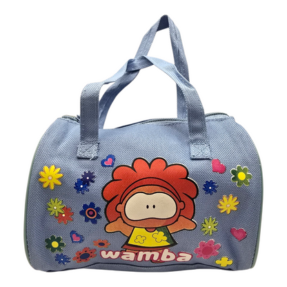 Bolsita vintage Cowco Gusanito azul genérico Wamba