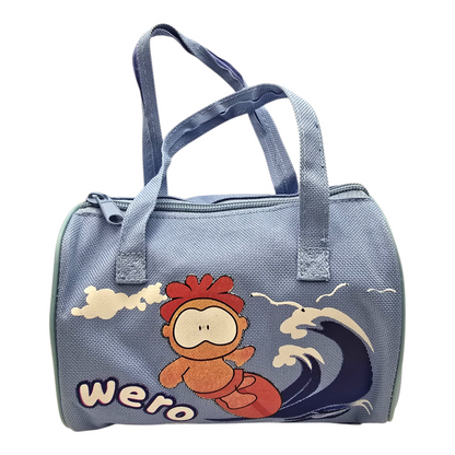 Bolsita vintage Cowco Gusanito azul genérico Wero