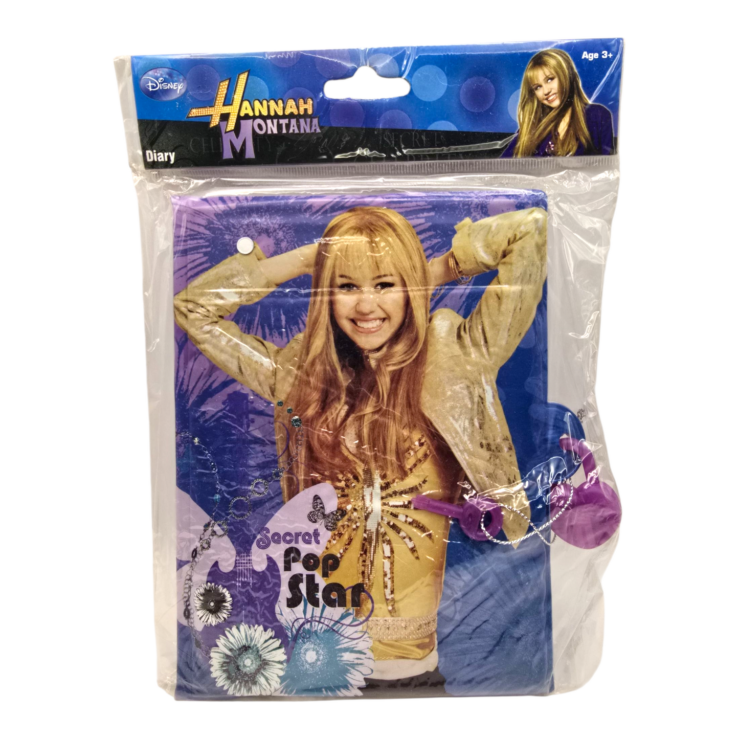 Diario vintage con candado Hannah Montana