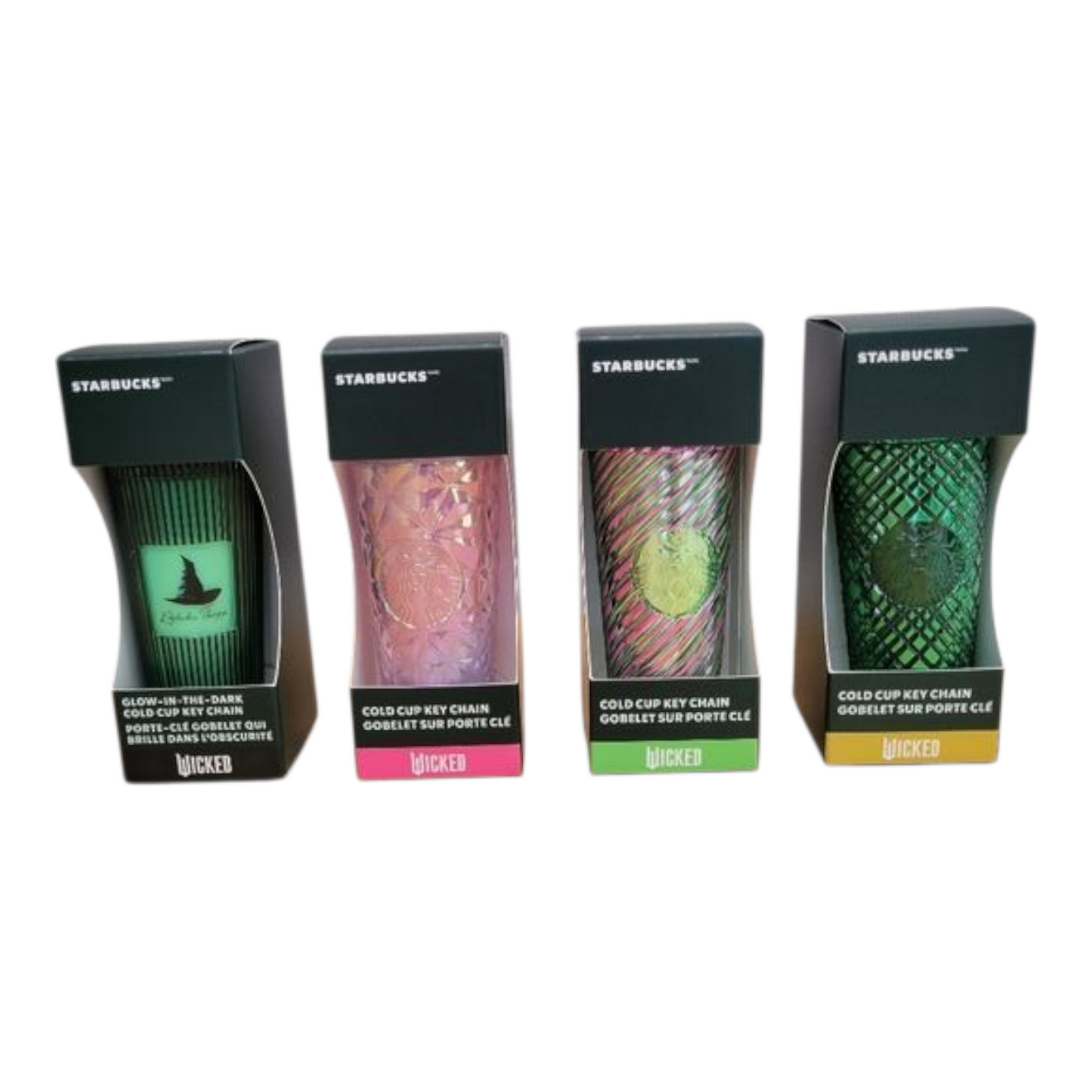 Wicked x Starbucks Llaveros mini cold cup Keychain. Precio por cada uno.