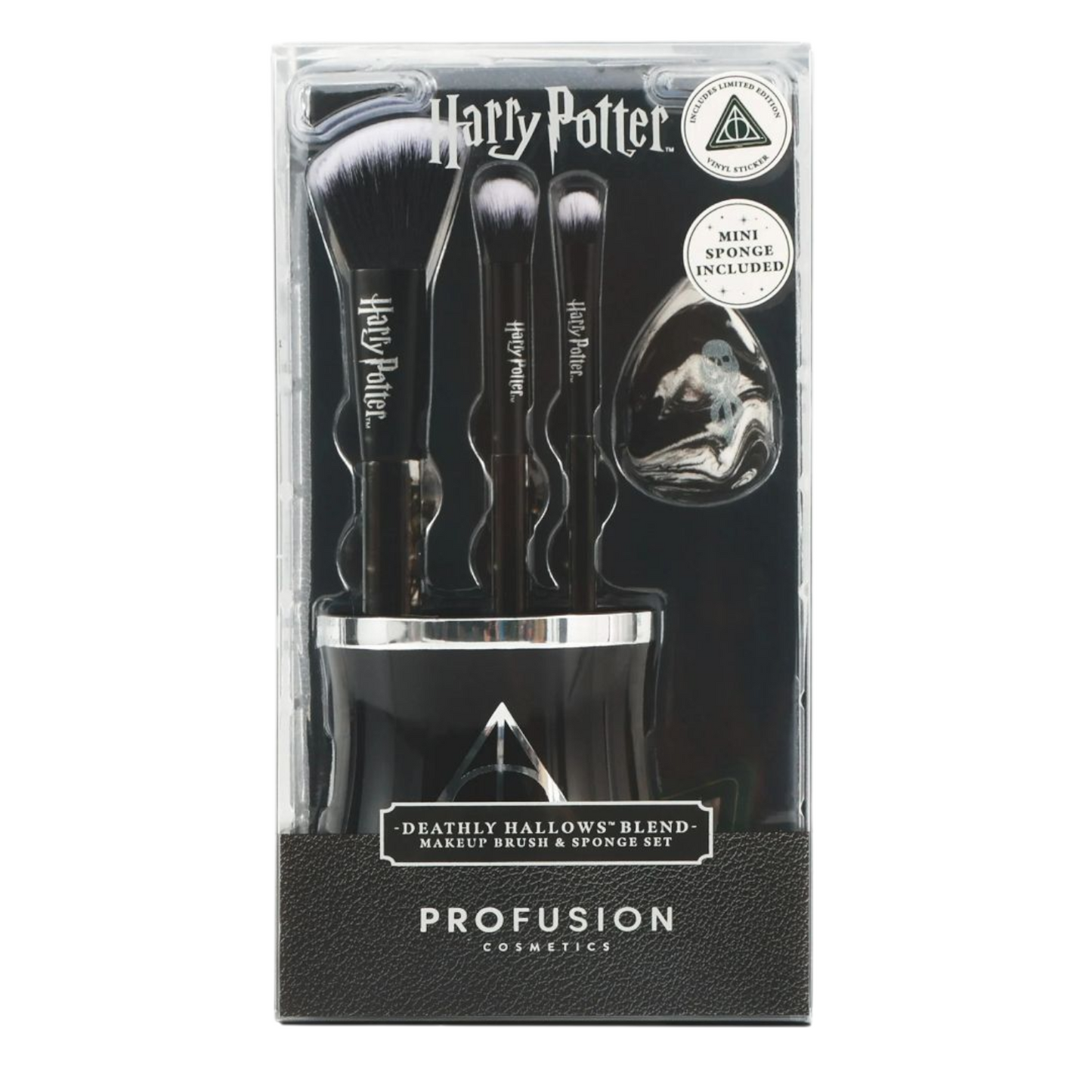 Profusion Maquillaje Harry Potter Dark arts set de Brochas con esponja y holder