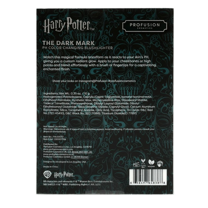 Profusion Maquillaje Harry Potter Dark arts blushlighter Cambia de color con PH