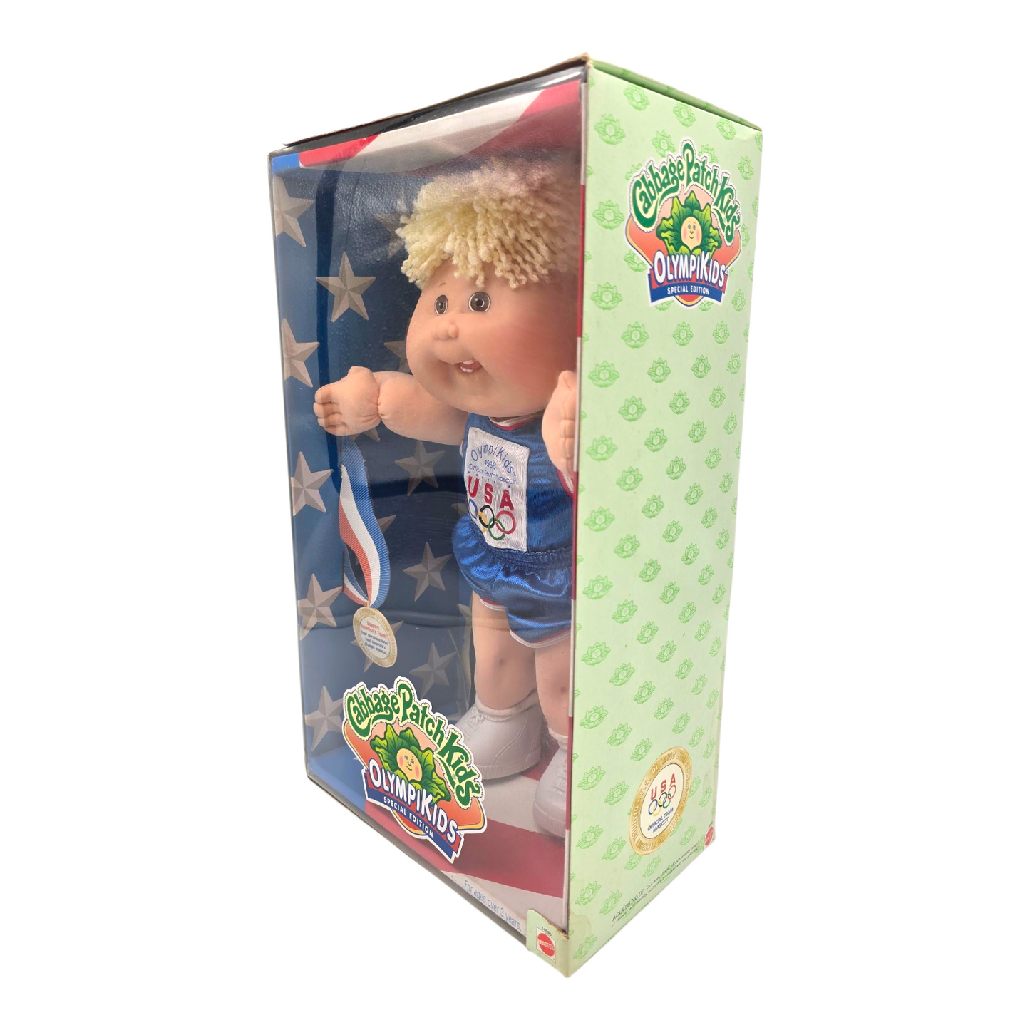 Cabbage Patch Vintage Olympikids ver parte trasera de la caja