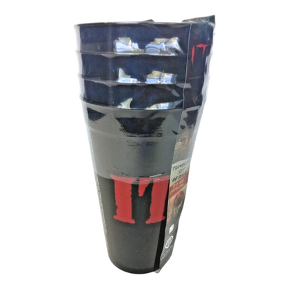 Set de 4 vasos de plástico Pennywise IT Horror Halloween 650 ml