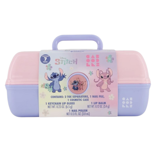 Preventa ✨ Caboodles grande con maquillaje Stitch (7 piezas incluidas) Se envía 1a semana de diciembre